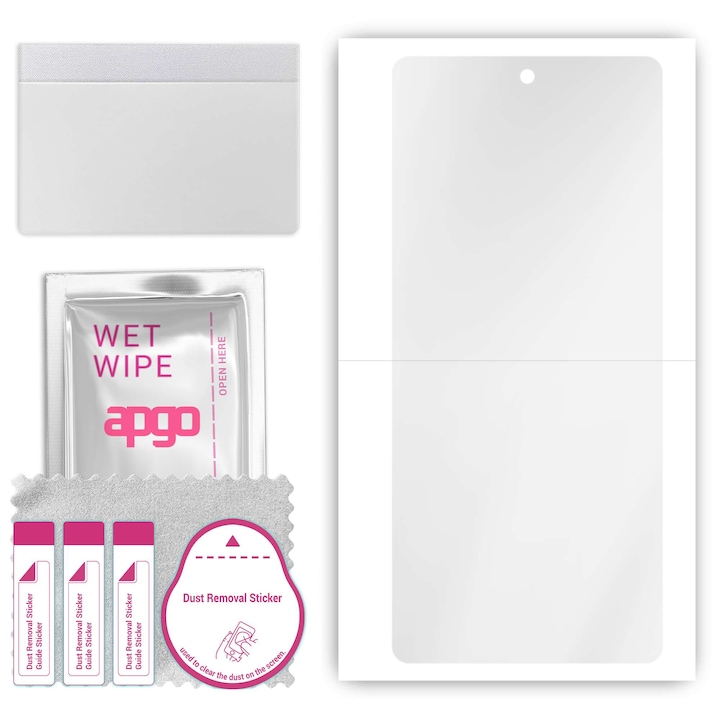Folie de protectie apgo pentru Motorola Edge 50 – afisare completa, lucioasa, hidrogel, full glue, 5D