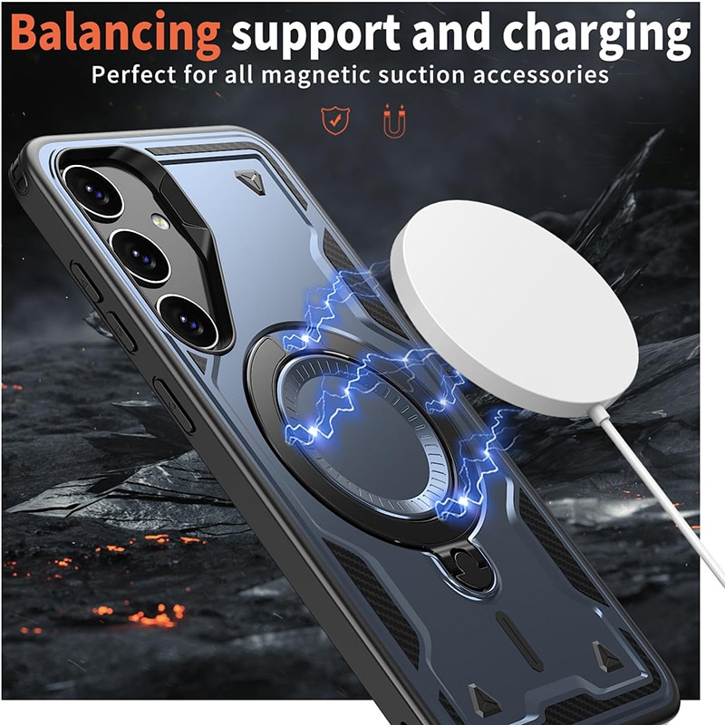 Husă de protecție, pentru Samsung Galaxy A17, 360° rotativ, Albastru