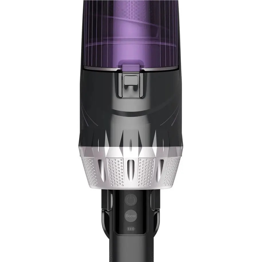 Aspirator vertical Rowenta X-Nano RH1129WO, 100 W, 0.4l, 4200 rpm, autonomie 40 min, 14.8V, tehnologie ciclonica, perie pentru tapiterie, negru & mov