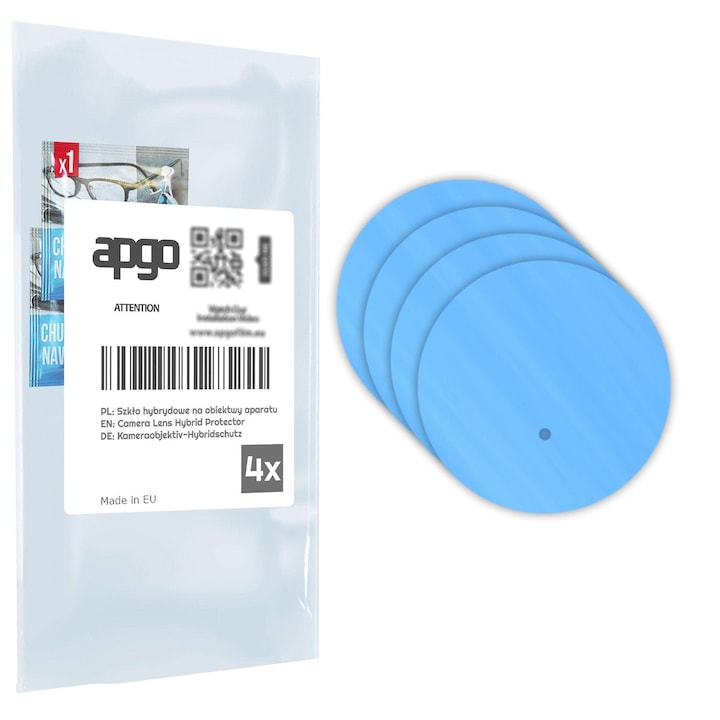Set de 4 sticle de protectie pentru Vivo X200 Pro – apgo, camera sticla pentru obiectivul camerei telefonului, full glue, 9H, anti-zgarieturi