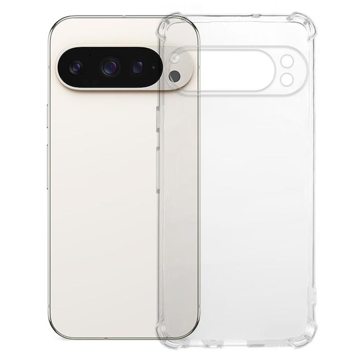 Husa pentru Google Pixel 10 Pro XL, Anti Shock 1.5mm, Protectie Camere, Transparent