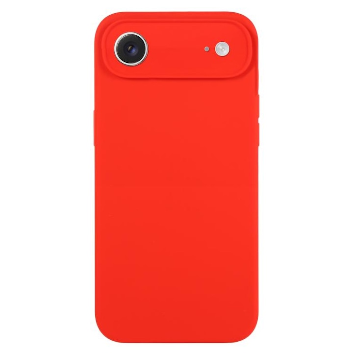 Husa pentru Apple iPhone Air, Silicon Premium Catifelat, Protectie Camere, Camere acoperite, Microfibra In Interior, Rosu