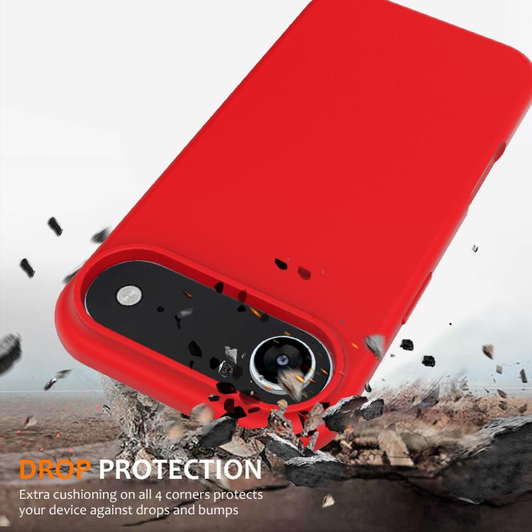 Husa pentru Apple iPhone Air, Silicon Premium Catifelat, Protectie Camere, Camere acoperite, Microfibra In Interior, Rosu