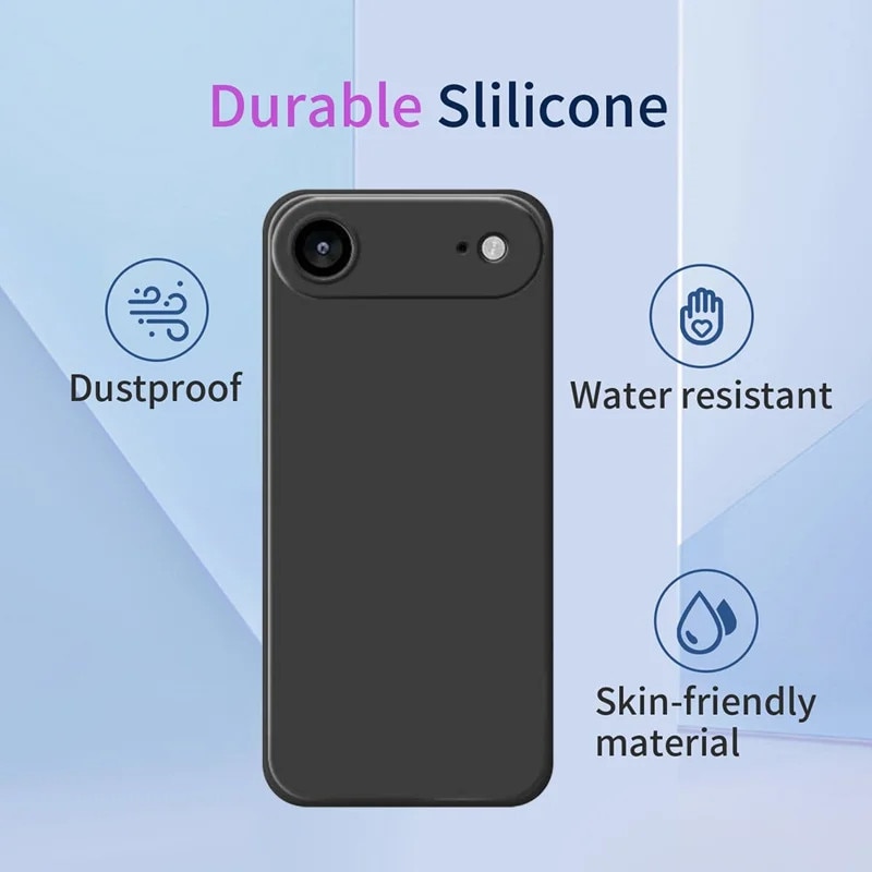 Husa pentru Apple iPhone Air, Silicon Premium Catifelat, Protectie Camere, Camere acoperite, Microfibra In Interior, Rosu