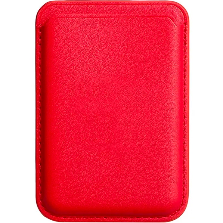 Husa tip portofel pentru carduri ZAFIT® cu Magsafe, compatibil cu Apple iPhone 15/14/13/12/11/Pro/Pro Max/Mini, Rosu