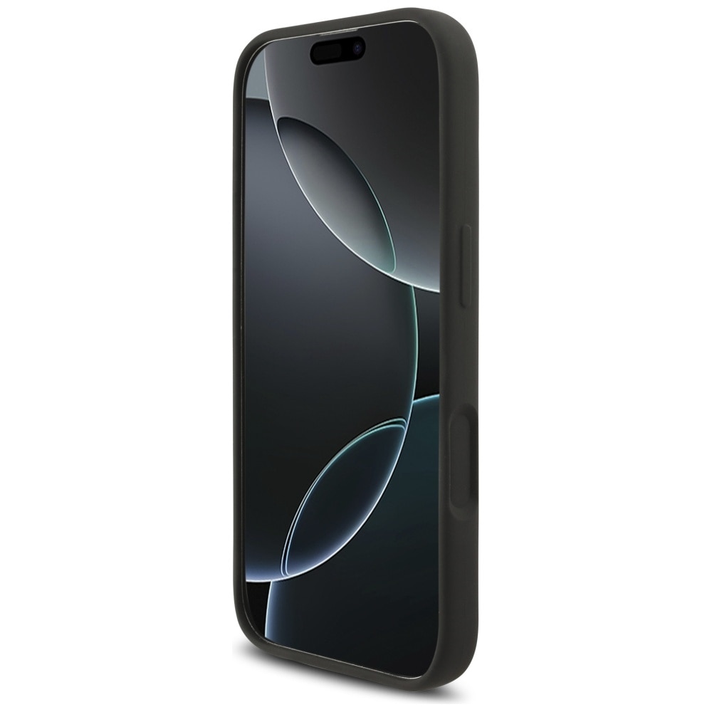 Carcasa Karl Lagerfeld Silicone Karl & Choupette cu MagSafe compatibila cu iPhone 17, Negru
