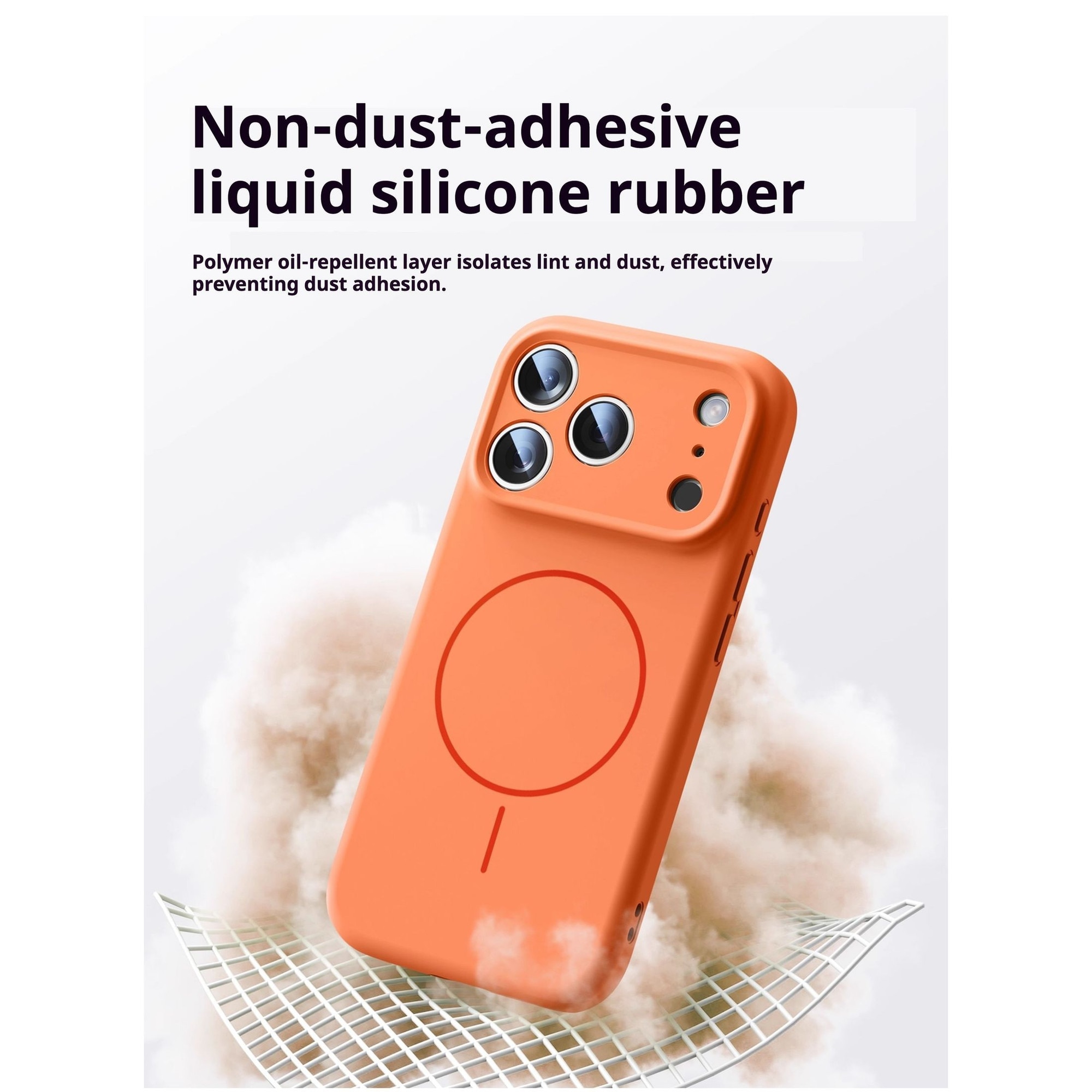 Husa de protectie, pentru Apple iPhone 17 Pro, SZGULAIKE, Silicone Case, MagSafe, Calitate Premium, Interior din microfibra, Galben cremos