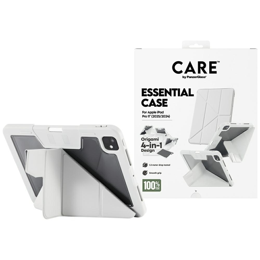 Carcasa Care by PanzerGlass Y compatibila cu iPad Pro 11 inch 2024 / 2025, Light Gray