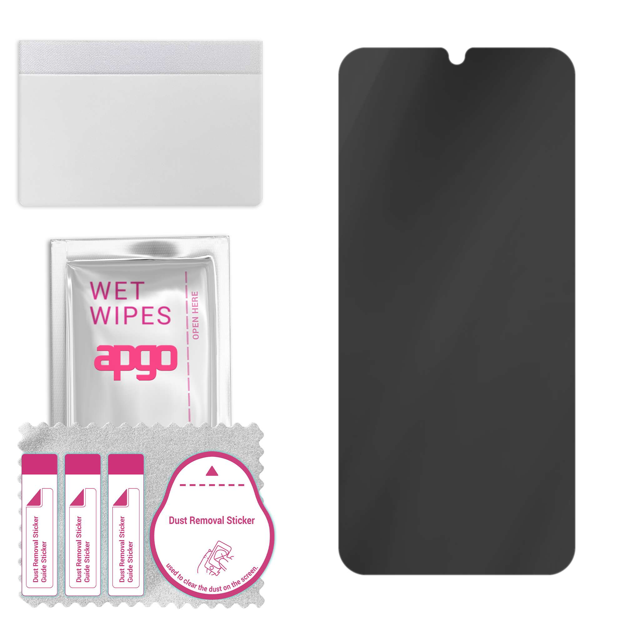 Sticla de protectie PRIVACY apgo pentru Xiaomi Redmi 14C – sticla hibrid, full glue, flexible glass