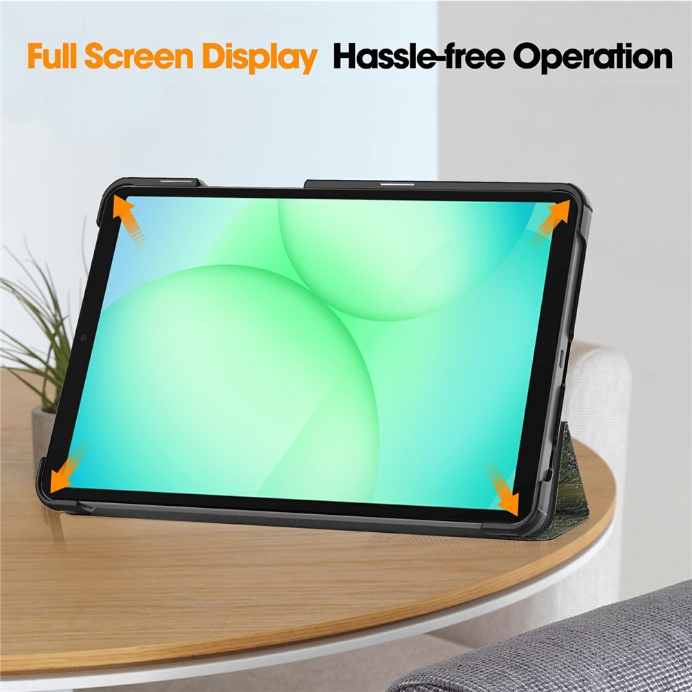 Husa pentru tableta Galaxy Tab A11 / A9, Fold Pro, protectie 360, piele ecologica, Starry Night