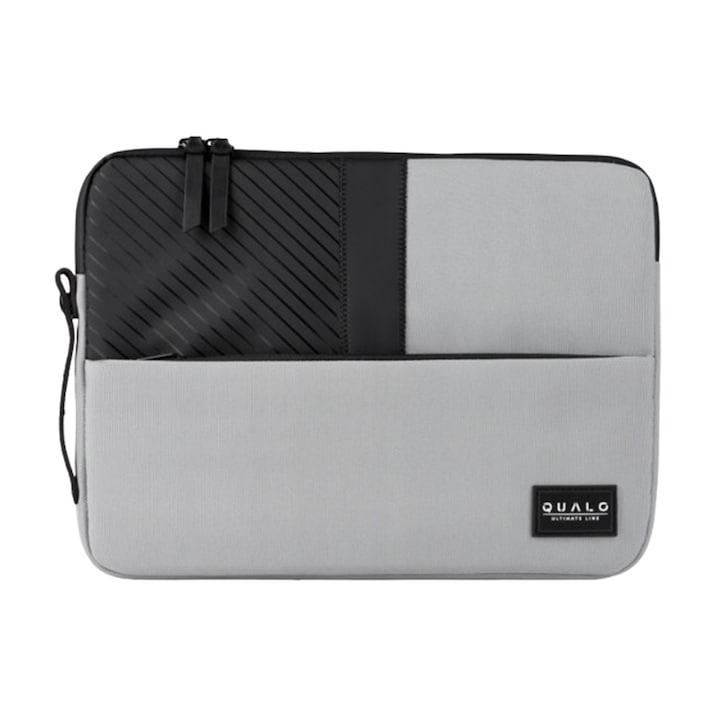 Qualo Ultimate - Geantă universală pentru laptop 13"3" gri-negru pentru laptop/tabletă