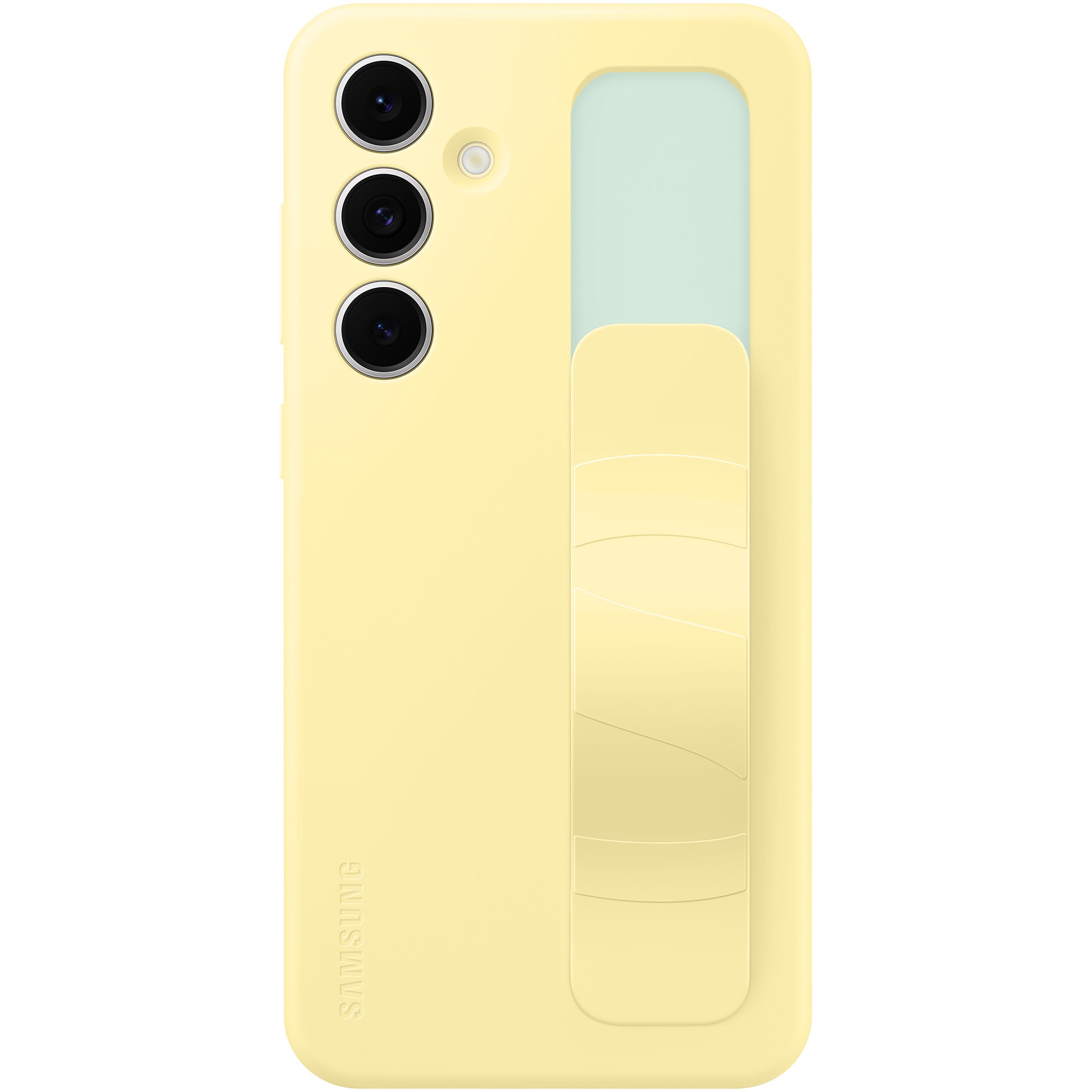 Husa de protectie Samsung Standing Grip Case pentru Galaxy S24 FE, Yellow