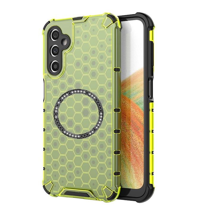 Husa compatibil cu Samsung Galaxy A26 cu protectie spate si margini anti-soc, Verde – Model Fagure