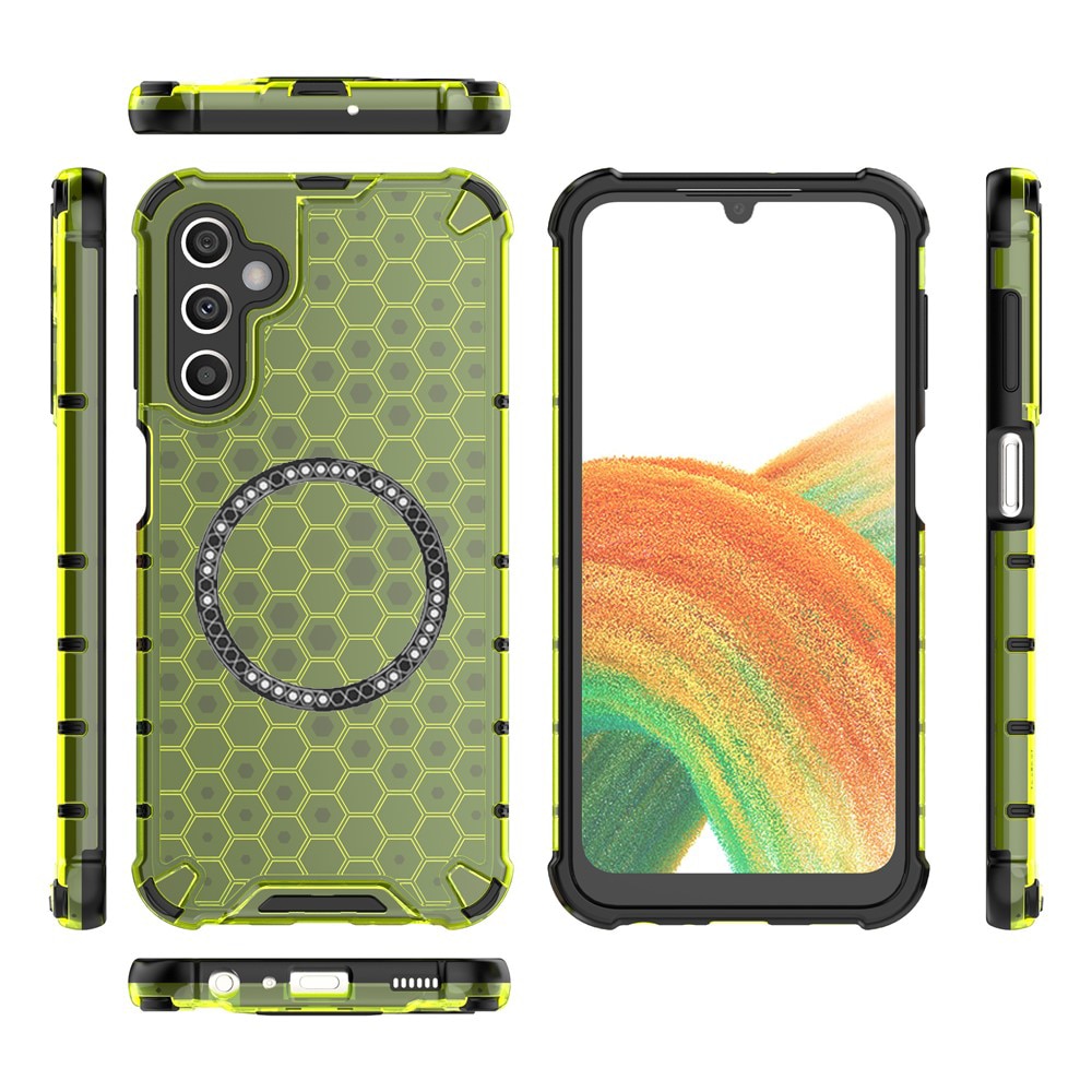 Husa compatibil cu Samsung Galaxy A26 cu protectie spate si margini anti-soc, Verde – Model Fagure