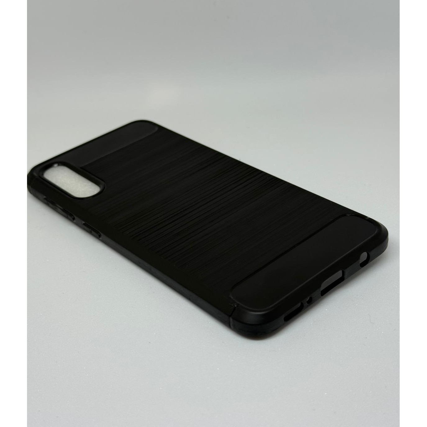 Husa protectie Mat-Tech compatibila cu Samsung Galaxy A50 / A30s / A50s, Textura Carbon, Finisaj Mat, Anti-Shock, Rezistenta la impact, Negru