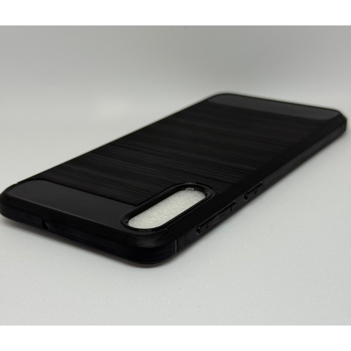 Husa protectie Mat-Tech compatibila cu Samsung Galaxy A50 / A30s / A50s, Textura Carbon, Finisaj Mat, Anti-Shock, Rezistenta la impact, Negru
