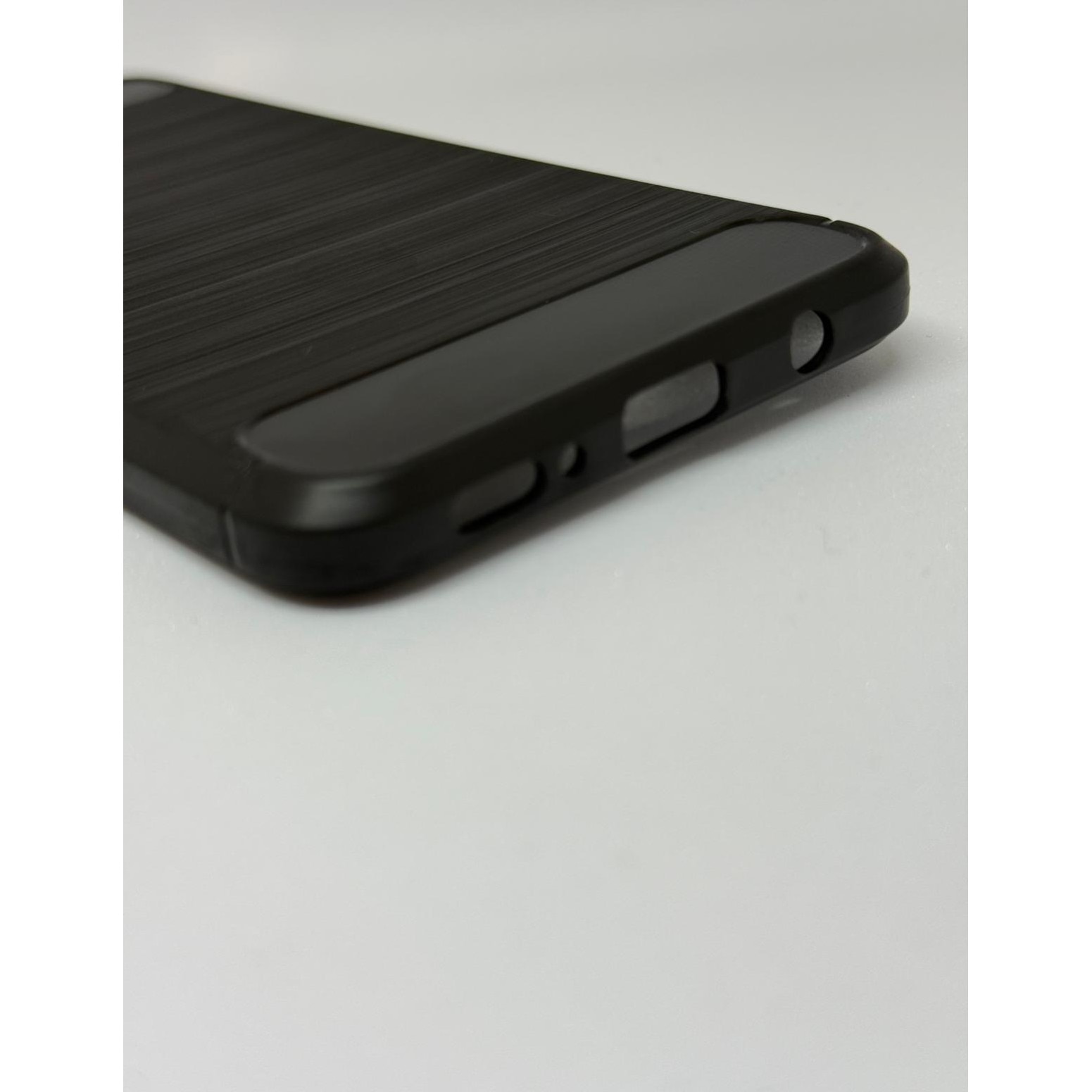 Husa protectie Mat-Tech compatibila cu Samsung Galaxy A50 / A30s / A50s, Textura Carbon, Finisaj Mat, Anti-Shock, Rezistenta la impact, Negru