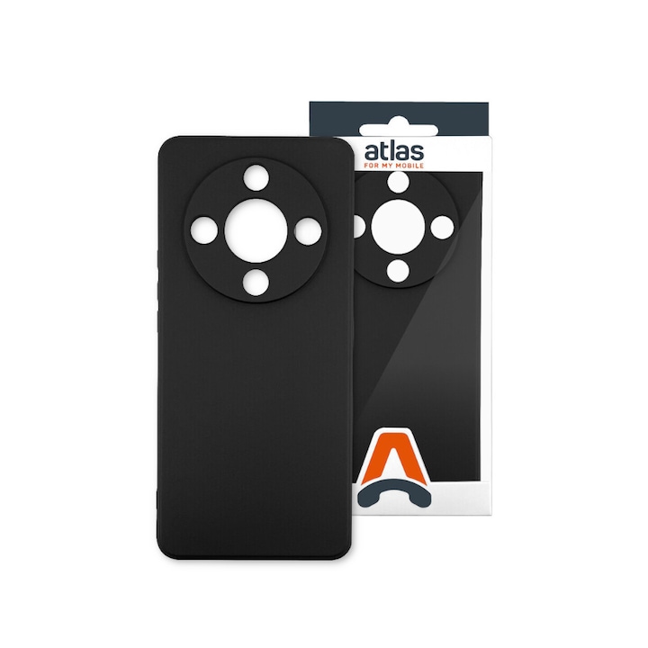 Husa de protectie Atlas Zen compatibila cu Xiaomi Redmi 14C 4G Negru Material Mat, Slim, Anti zgarieturi, Anti soc, cu margini ridicate pentru protectia ecranului si a camerei