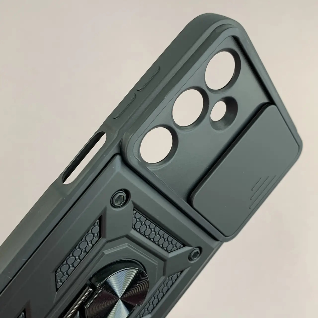Husa telefon Mat-Tech compatibila cu Samsung Galaxy A17, Protectie Camera, Inel, Magnet, Anti-Shock, Rugged Protection, Negru