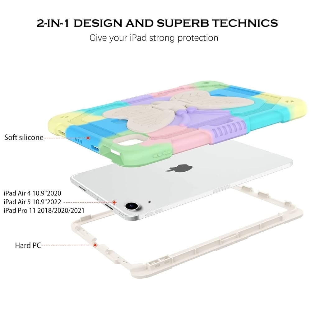 Husa compatibila cu iPad Air4/Air5 10.9 (20/22) iPad Pro 11 (18/20/21) Multicolor