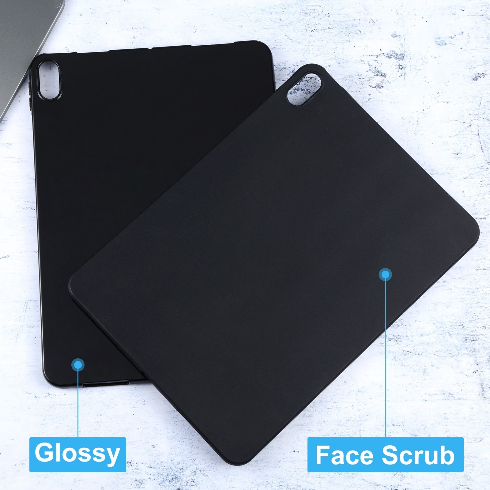 Husa tableta pentru Lenovo M10 FHD Plus 10.3 / TB-X606, material TPU, tip carte cu suport, protectie anti-zgarieturi, acces complet la porturi, negru