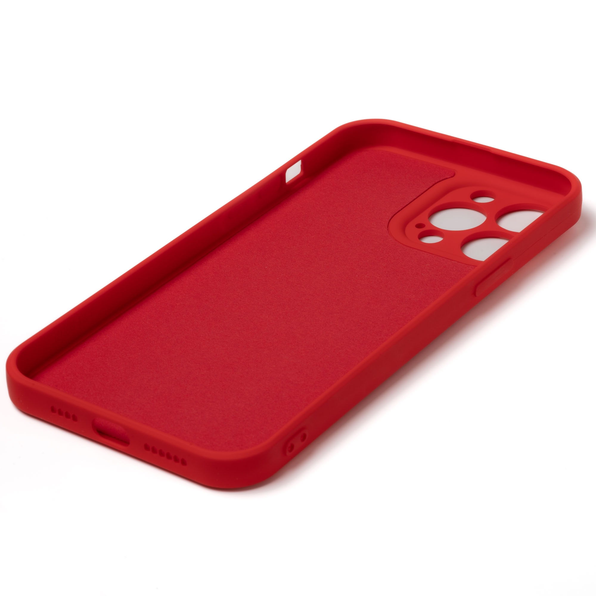 Husa pentru iPhone 13 Pro Max ZAFIT®, cu incarcare Magsafe, Silicon, Rosu