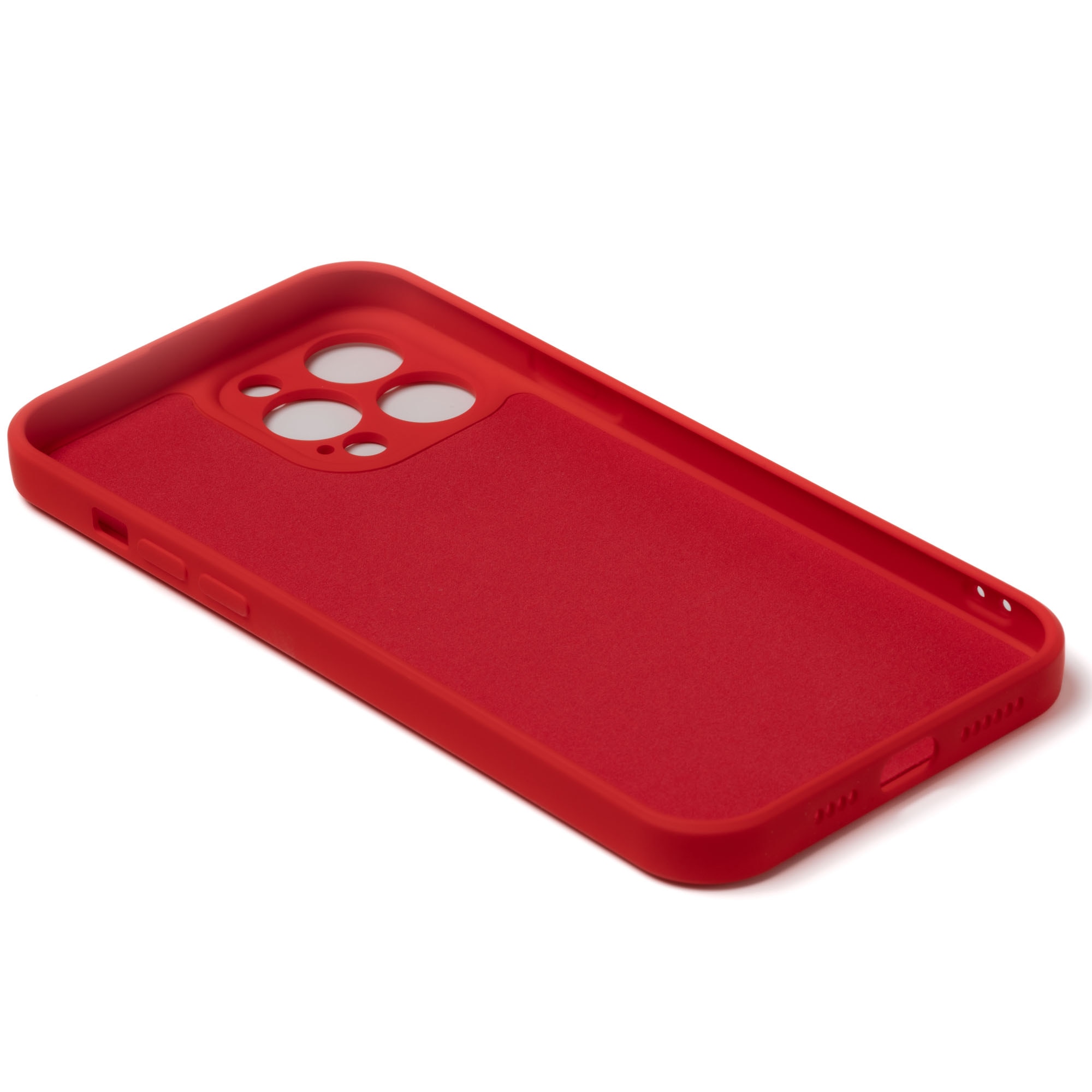 Husa pentru iPhone 13 Pro Max ZAFIT®, cu incarcare Magsafe, Silicon, Rosu