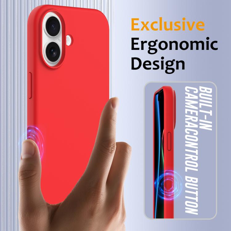 Husa pentru Apple iPhone 17, Silicon, Rosu