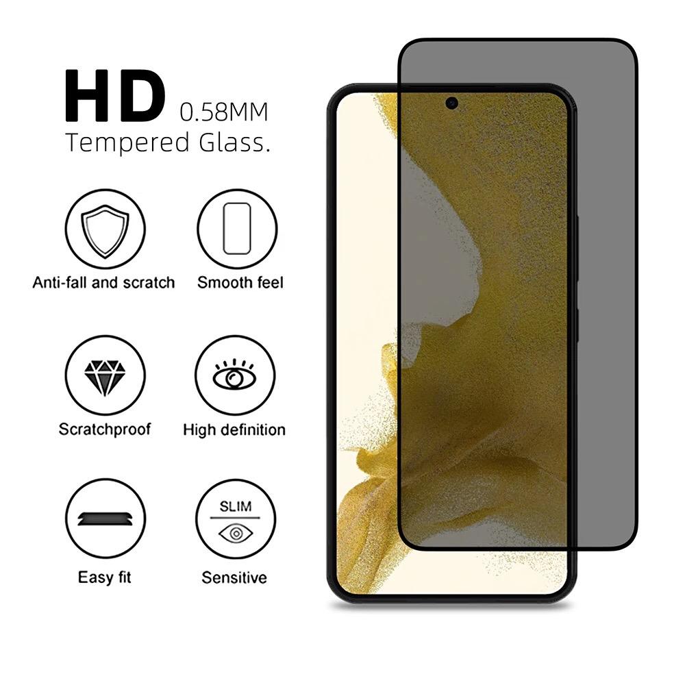 Folie Sticla, Privacy 6D compatibila cu Samsung Galaxy A22 5G, Protectie Ecran Premium, Full Cover, Full Glue