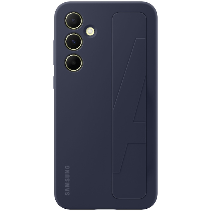 Husa de protectie Samsung Standing Grip Case pentru Galaxy A55 5G, Negru