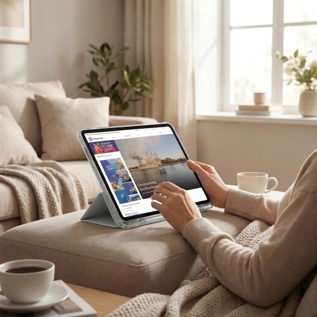 Husa de protectie pentru tableta iPad Pro (2024, 11"), pliere 3+Y, suport portret si peisaj, rama transparenta, cu suport pentru creion, Ugo®, argintie
