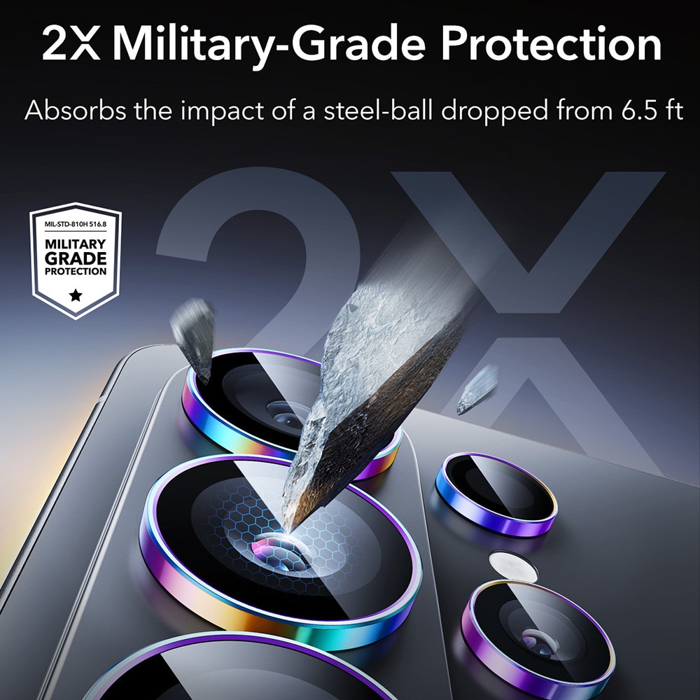 Folie Camera pentru Samsung Galaxy S26 Ultra - ESR Armorite Camera Lens Protectors - Chromatic