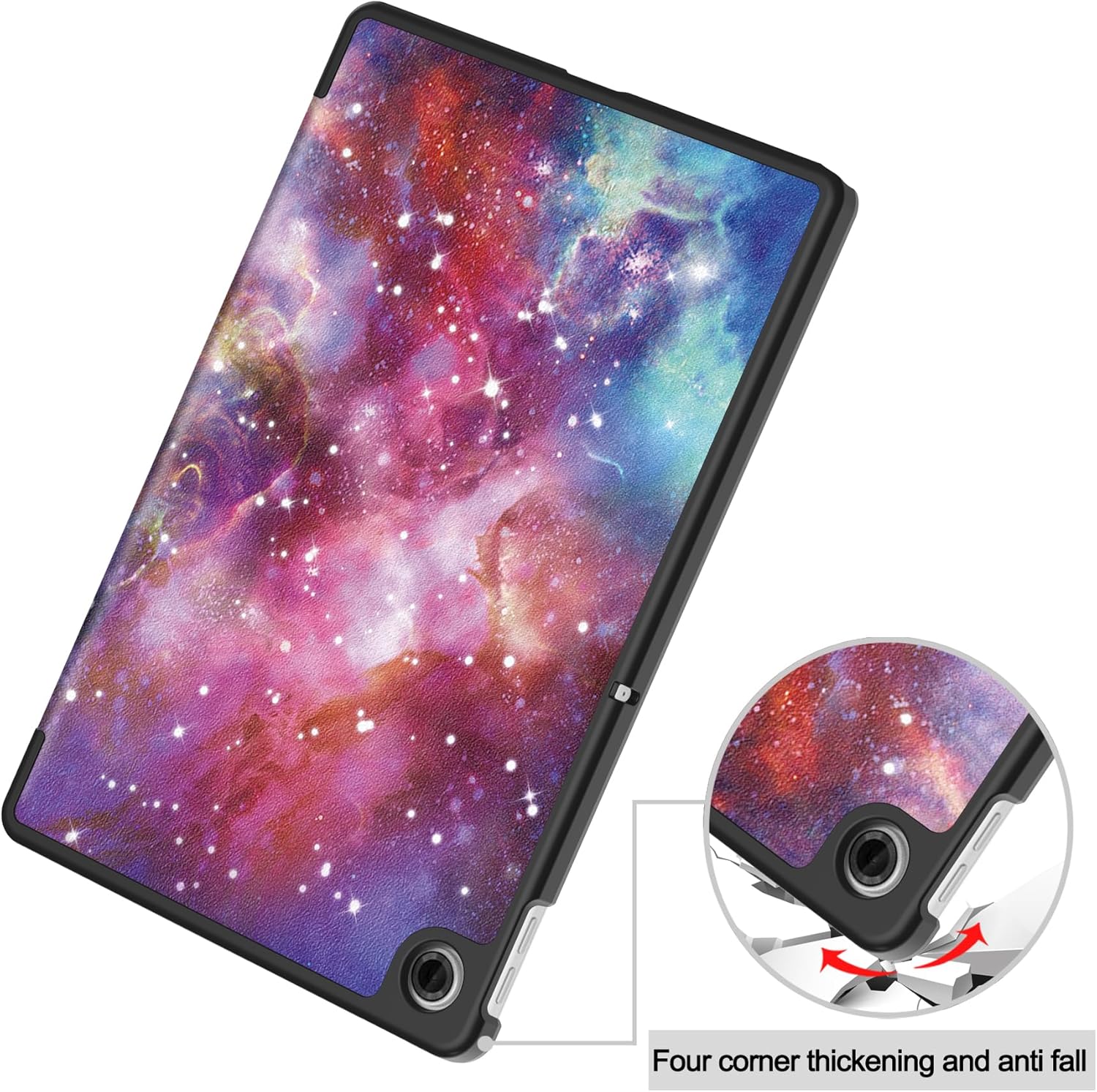 Husa Sigloo pentru tableta Lenovo Tab 10.1" 2025 TB311 – Slim, Tri-Fold Magnetic, Piele Ecologica, Stand Reglabil, – model Galaxy