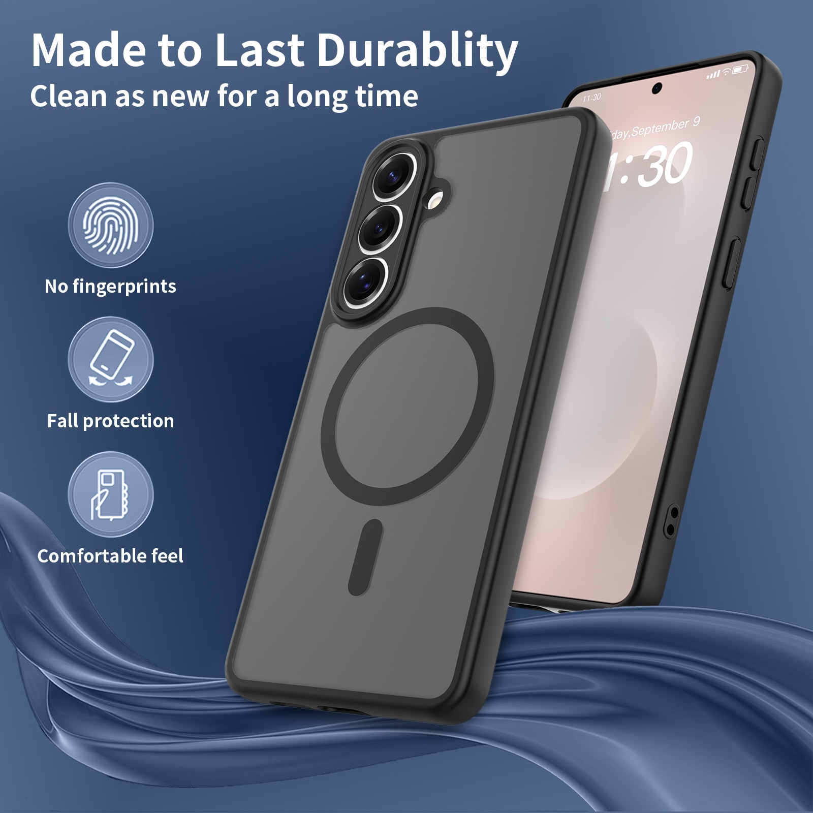 Husa de protectie pentru Samsung Galaxy S26 Plus, Omelivon, MagSafe, Protectie completa, Anti-Soc, Decupaje Precise, Incarcare Wireless, Materiale Premium, Negru