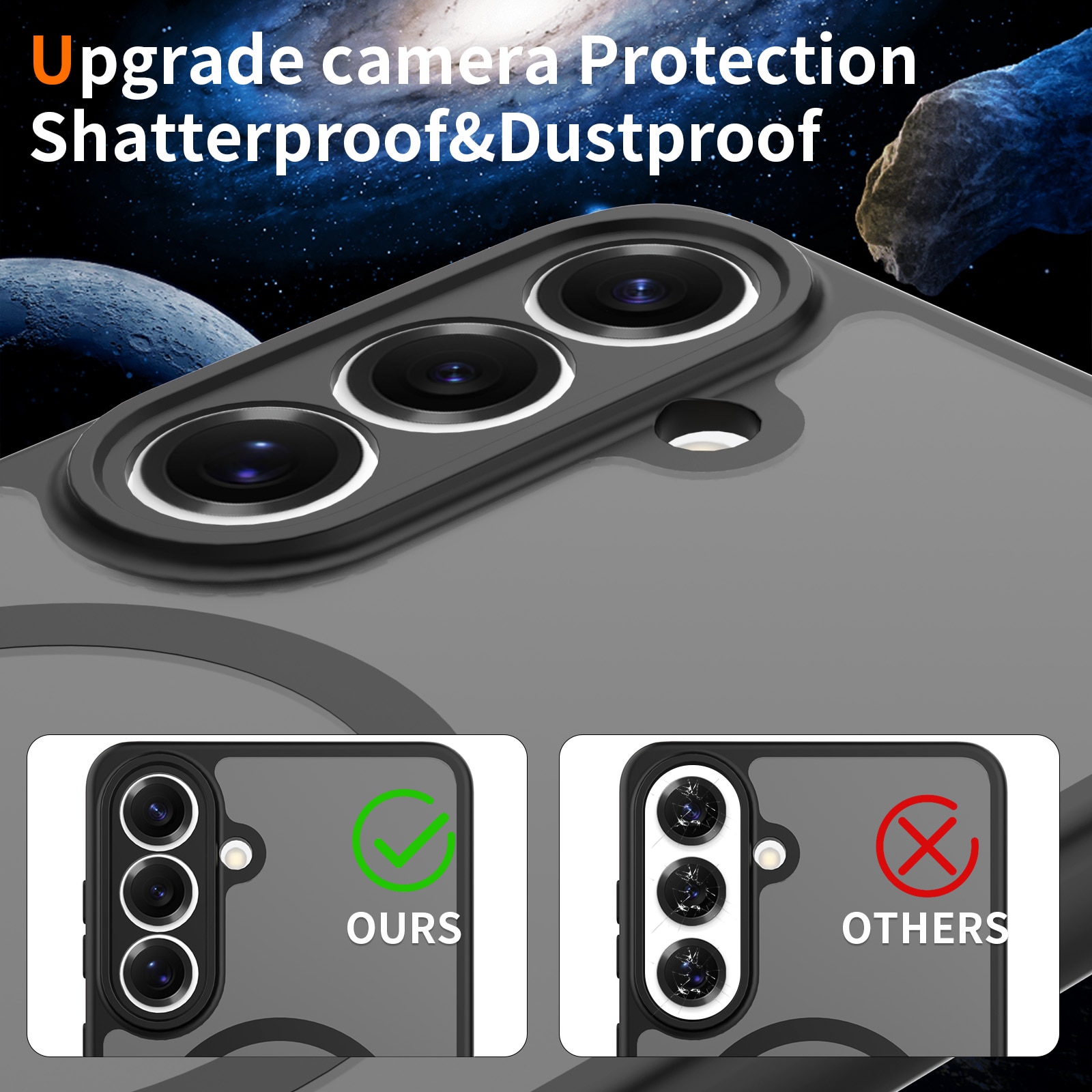 Husa de protectie pentru Samsung Galaxy S26 Plus, Omelivon, MagSafe, Protectie completa, Anti-Soc, Decupaje Precise, Incarcare Wireless, Materiale Premium, Negru