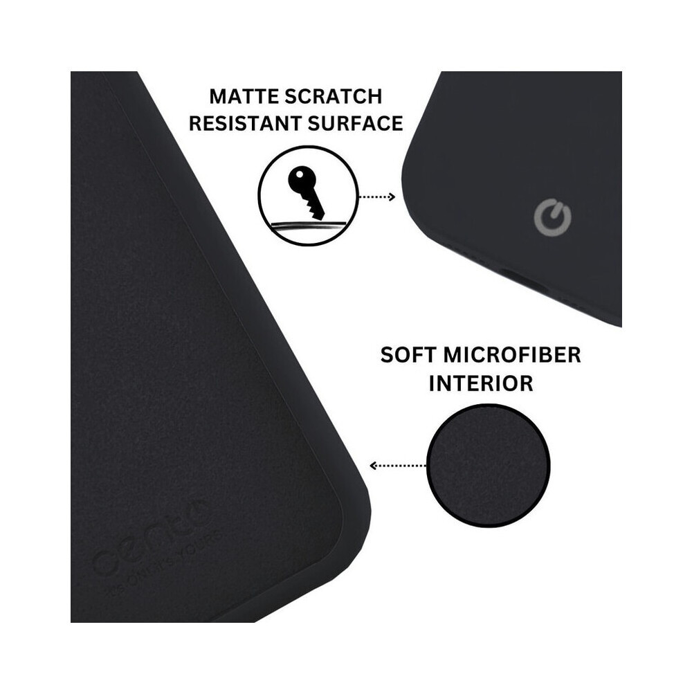 Husa de protectie CENTO Rio compatibila cu Xiaomi Redmi 15C, Negru, Silicon Premium Mat, Slim, Anti zgarieturi, Anti soc, cu margini ridicate pentru protectia ecranului si a camerei