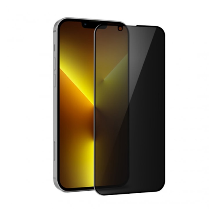 Folie Privacy compatibila cu Iphone 15 Pro, Calitate Premium, Full Cover