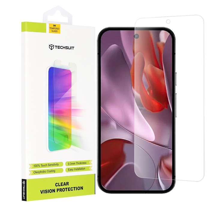 Folie pentru Google Pixel 9a - Techsuit Clear Vision Glass - Transparent