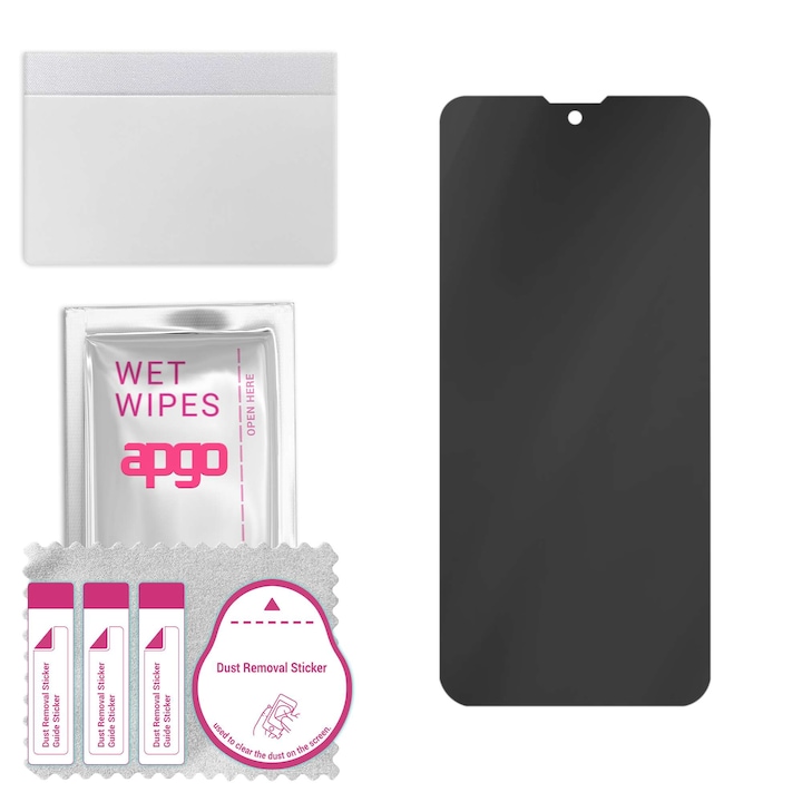 Sticla de protectie PRIVACY apgo pentru Honor Magic 7 – sticla hibrid, full glue, flexible glass