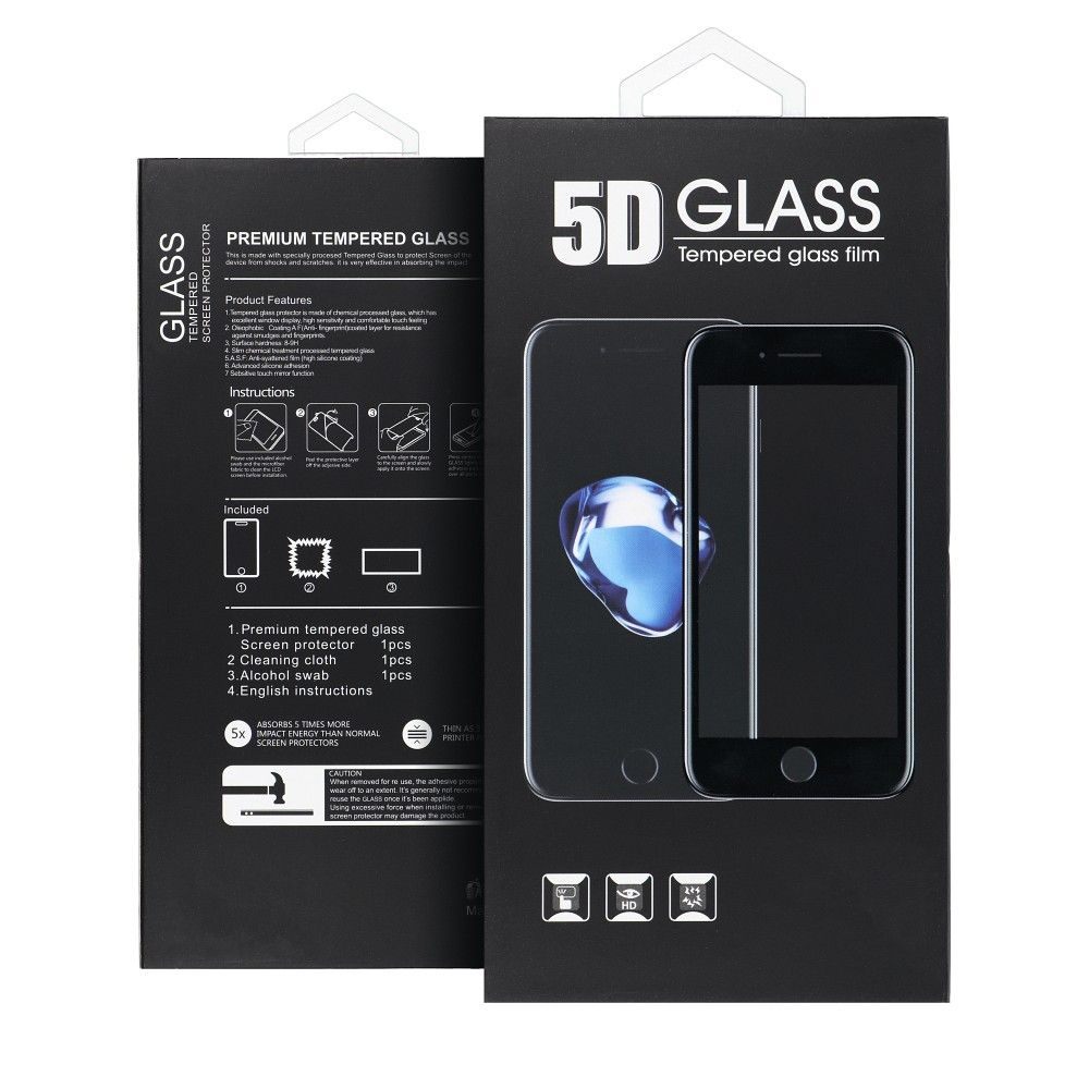 Folie protectie pentru Samsung Galaxy A23 5G, Sticla securizata, Transparent/Negru