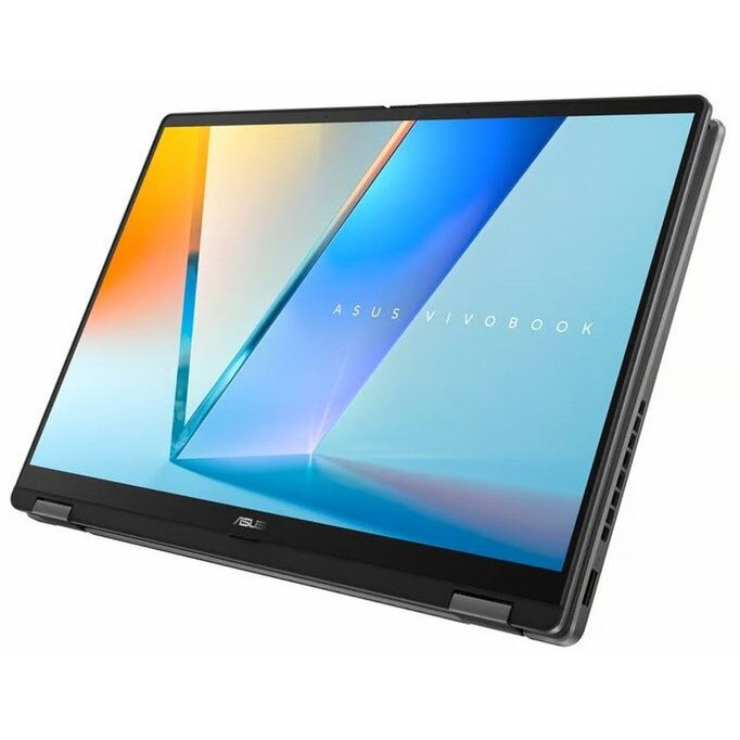 Laptop ASUS Vivobook 14 Hybrid (2-in-1), 14" WUXGA Touchscreen, Intel® Core™ Ultra 7 256V pana la 4.8 GHz, 16 GB RAM LPDDR5x, 1 TB SSD, Intel Arc Graphics, Windows 11 Home, Matte Gray 1 TB