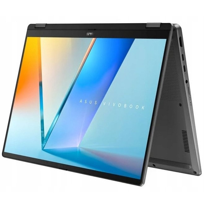 Laptop ASUS Vivobook 14 Hybrid (2-in-1), 14" WUXGA Touchscreen, Intel® Core™ Ultra 7 256V pana la 4.8 GHz, 16 GB RAM LPDDR5x, 1 TB SSD, Intel Arc Graphics, Windows 11 Home, Matte Gray 1 TB