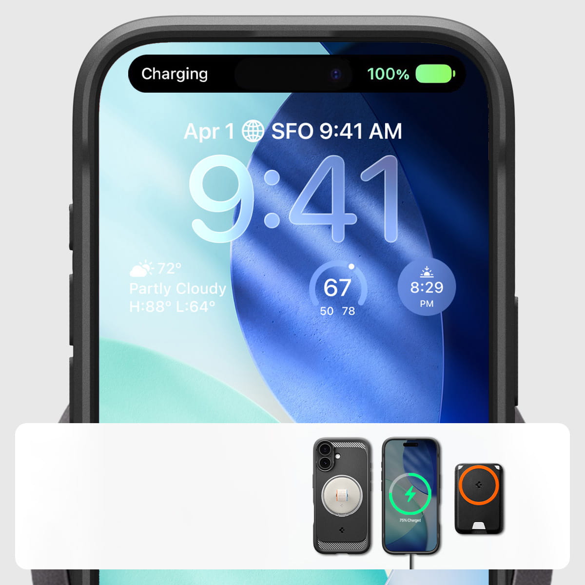 Husa, Spigen Rugged Armor Mag Magnet pentru iPhone 17, Negru