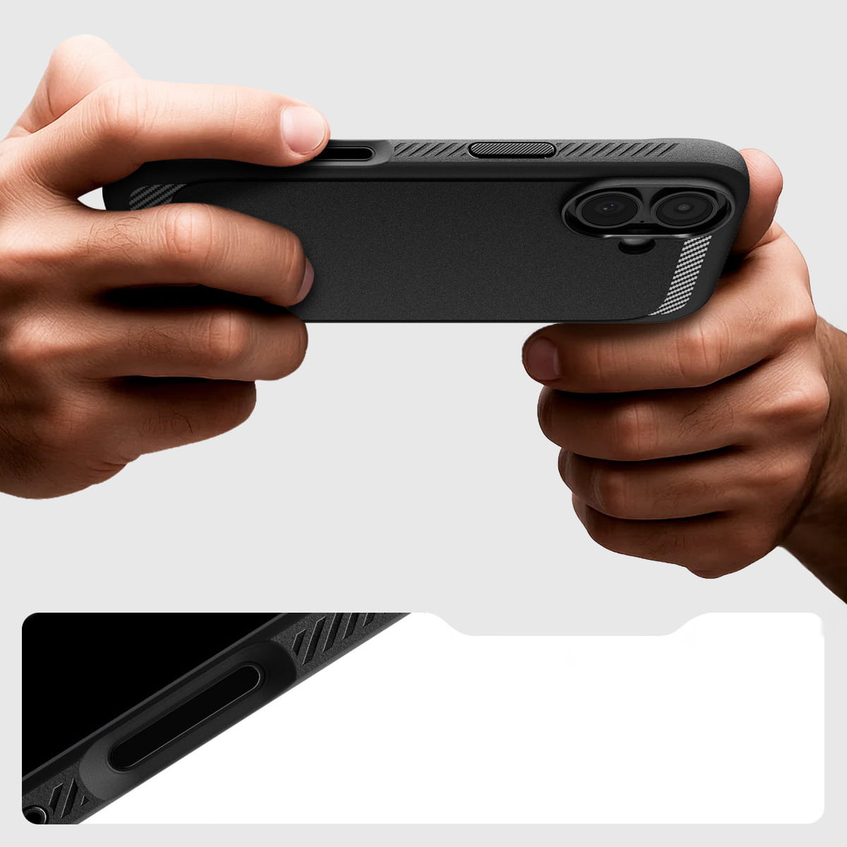 Husa, Spigen Rugged Armor Mag Magnet pentru iPhone 17, Negru