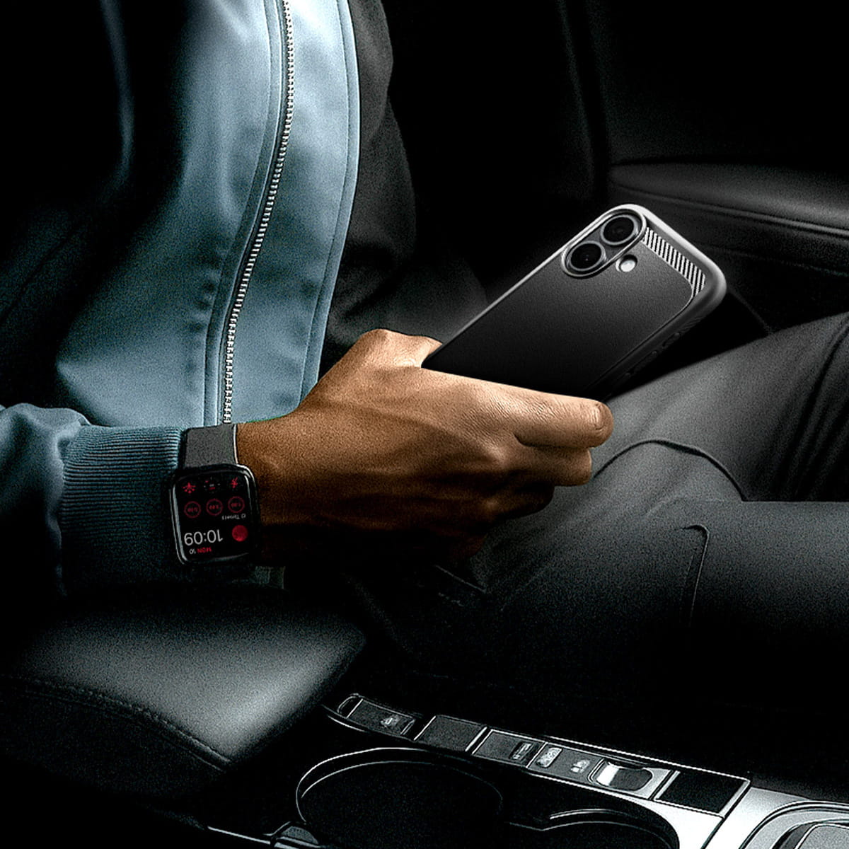 Husa, Spigen Rugged Armor Mag Magnet pentru iPhone 17, Negru