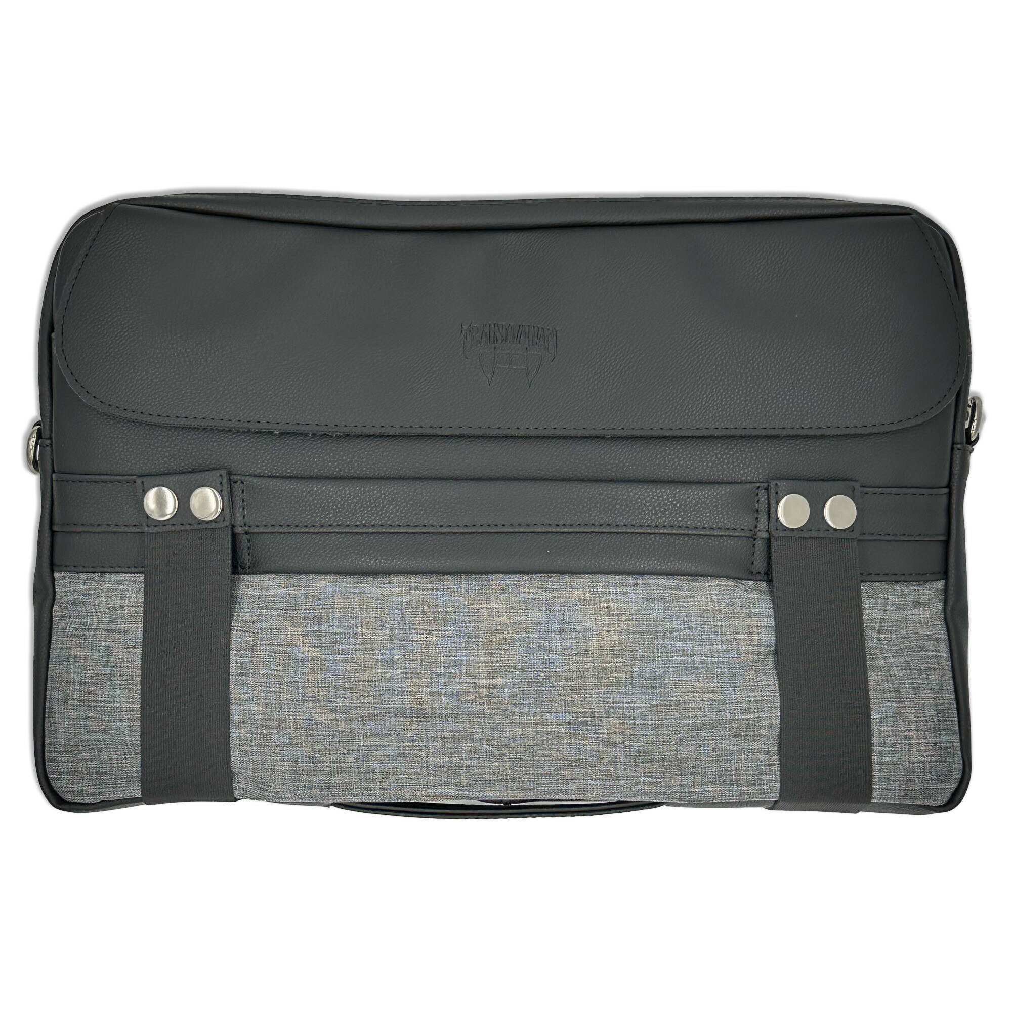 Geanta pentru Laptop 15,6 inch - 16 inch, Transilvanian Bags, Traveller, Piele ecologica, Negru, 40x27 cm