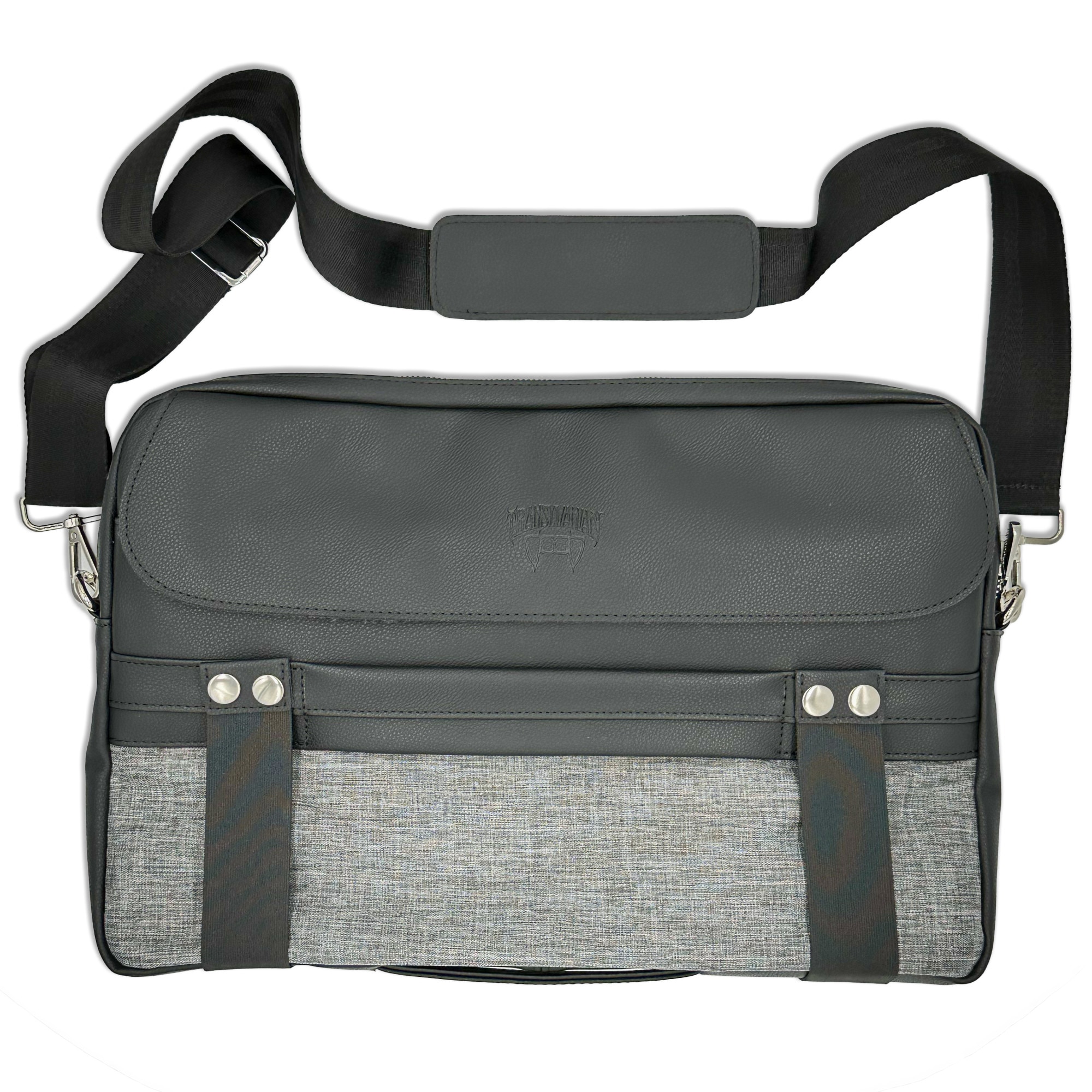 Geanta pentru Laptop 15,6 inch - 16 inch, Transilvanian Bags, Traveller, Piele ecologica, Negru, 40x27 cm