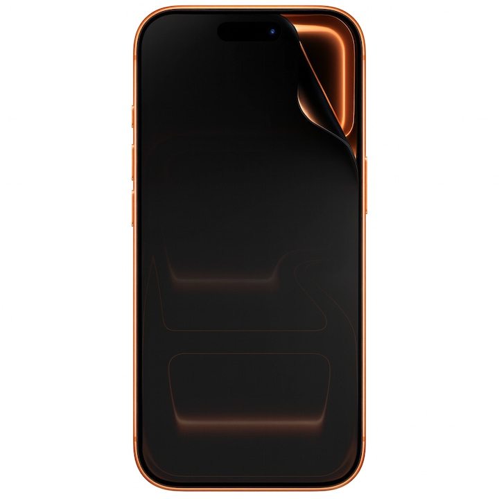 Folie iPhone 17 Pro Max privacy din silicon, Silicon Hydrogel Regenerabil, Flexible Hydro-Crystal, Protectie Completa, Full Glue, Instalare usoara, Set complet pentru Instalare