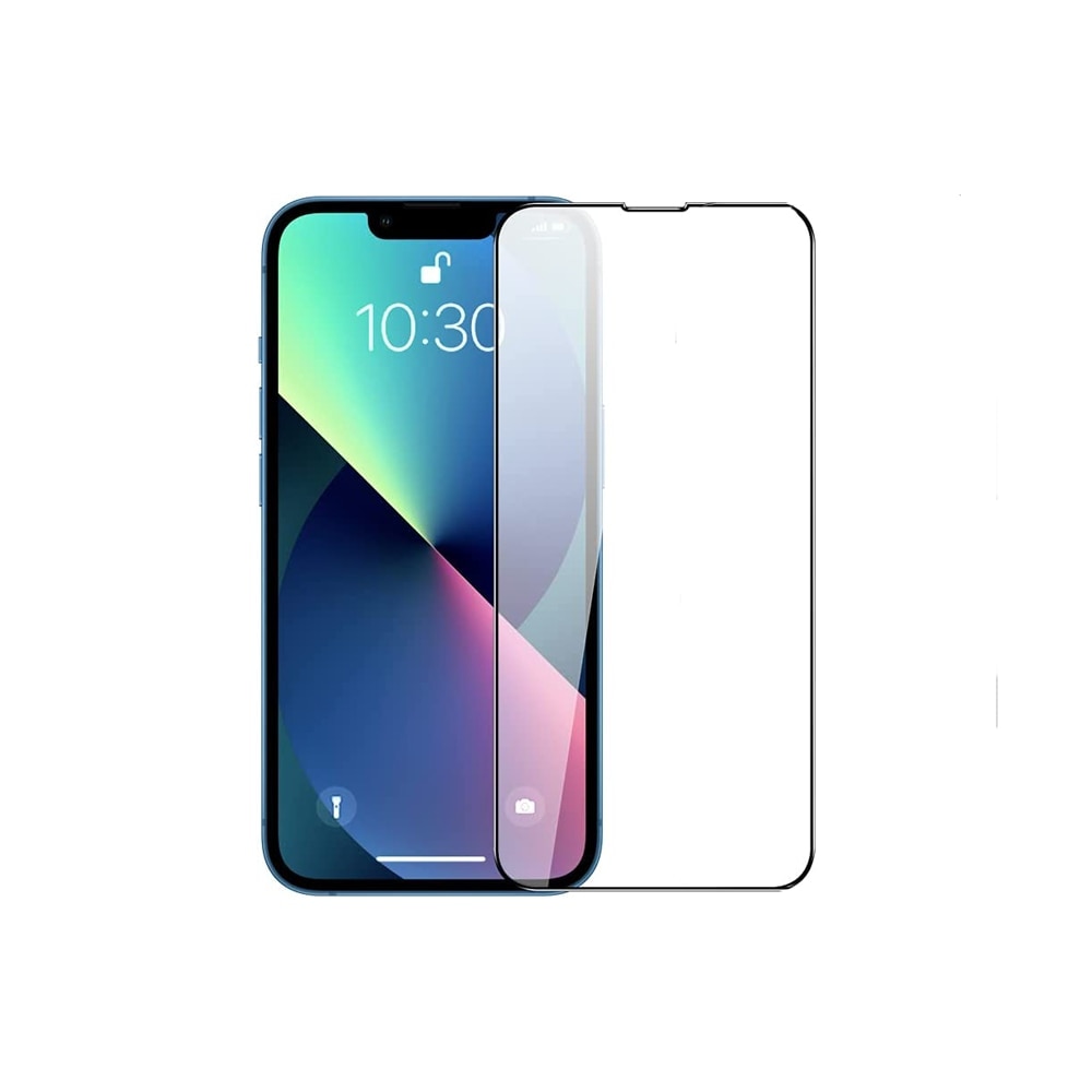 Folie protectie telefon, Sticla, Compatibila cu iPhone 14 13, Transparent