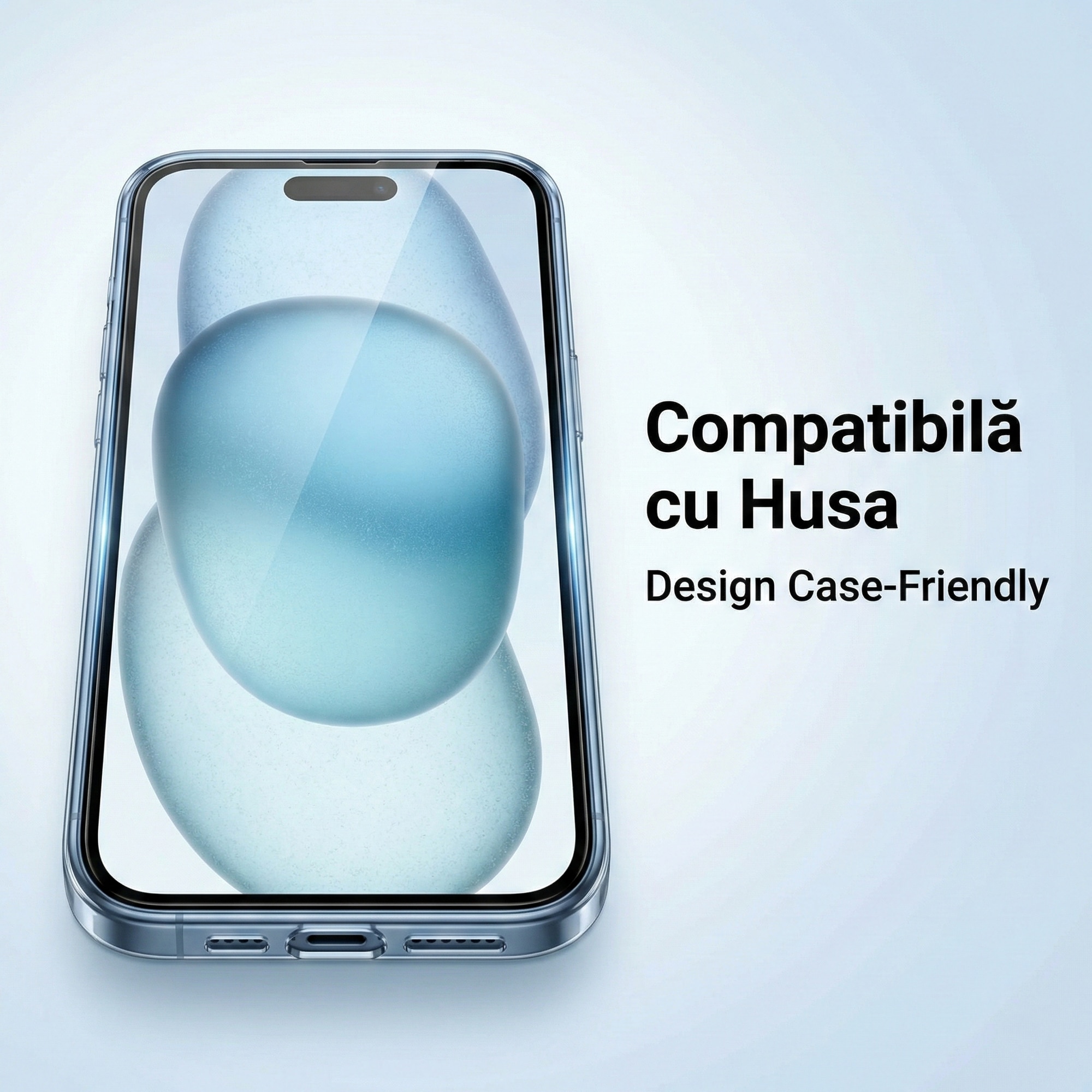 Set 2 Folii Sticla EasyArmour cu Aplicator pentru iPhone 17 Pro, Instalare Usoara Fara Experienta, Margini Negre 3D, Full Glue, Sticla Securizata 9H, Protectie Ecran Anti-Soc, Kit Montaj Inclus, Fara Bule